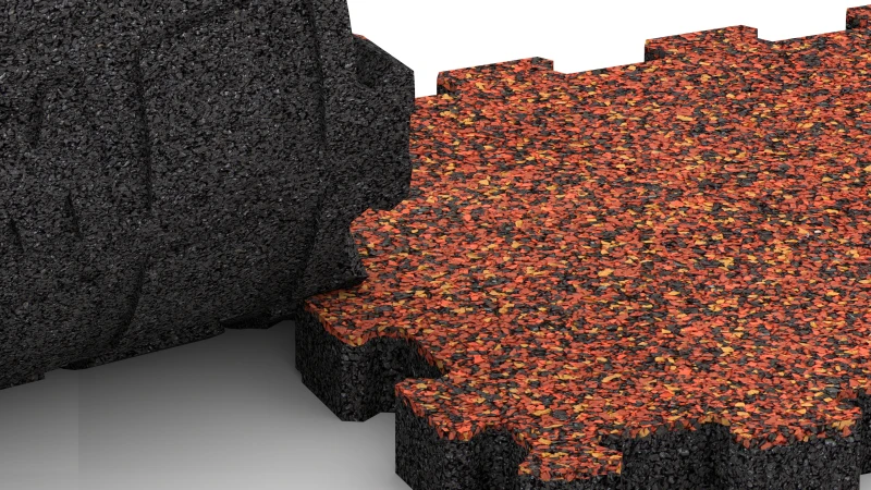 Wycięte połączenie puzzlowe bez fazy