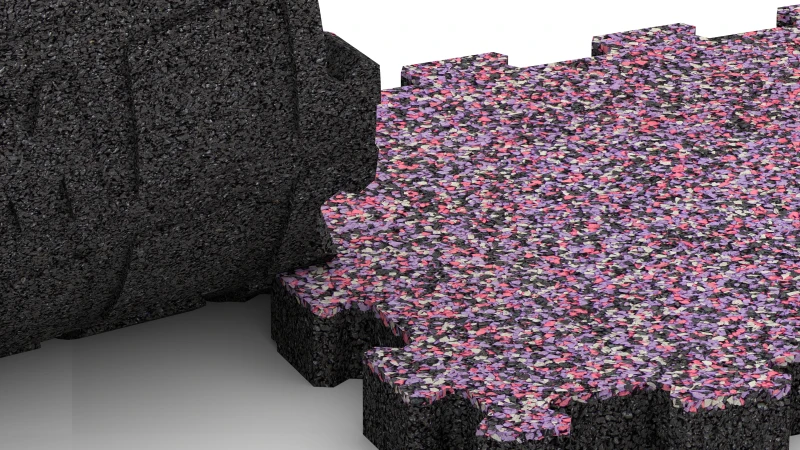 Wycięte połączenie puzzlowe bez fazy