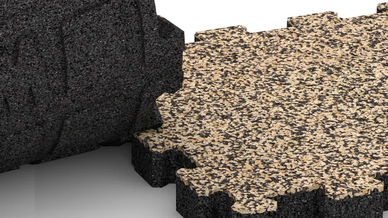 Wycinane połączenie typu puzzle bez fazowania