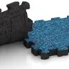 Großaufnahme vom Verbindungssystem von WARCO-Boden 5419 - Płytka na obrzeża basenu bezfugowa im Farbdesign Atlantyk. Abmessungen 306 x 306 x 30 mm.