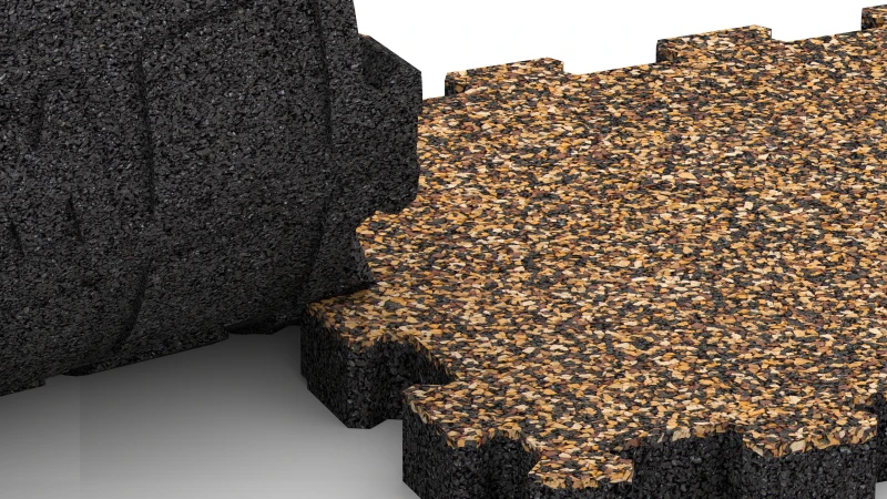 Wycięte połączenie puzzlowe bez fazy