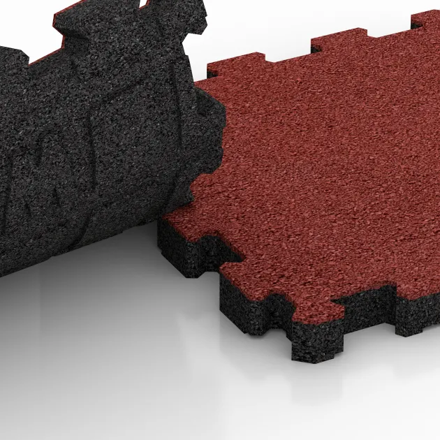 Großaufnahme vom Verbindungssystem von WARCO-Boden 5236 - Płytka na obrzeża basenu bezfugowa im Farbdesign Koralowy. Abmessungen 306 x 306 x 30 mm.