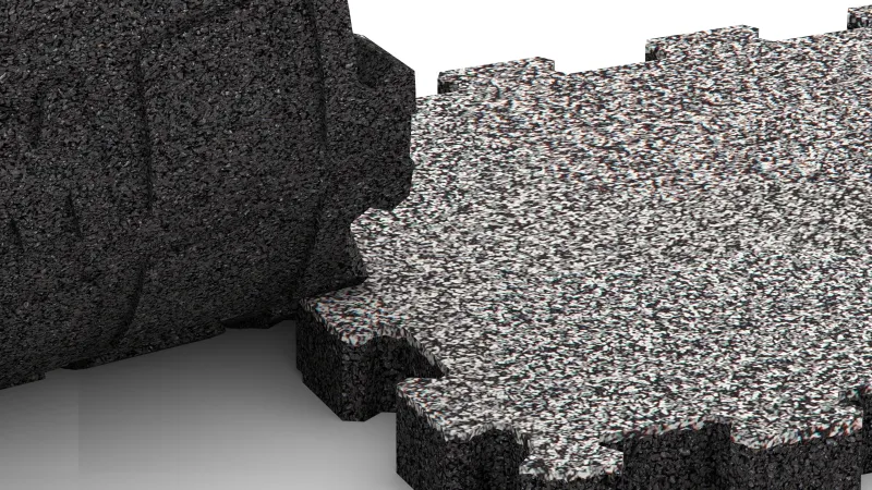Wycinane połączenie typu puzzle bez fazowania