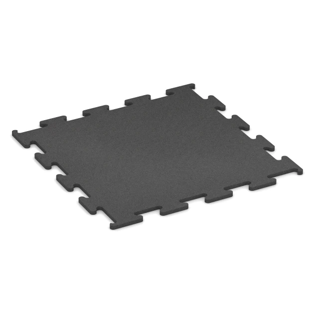 Großaufnahme vom Verbindungssystem von WARCO-Boden 6191 - Podłoga na wynajem Fitness Performance Elite im Farbdesign Antracyt. Abmessungen 15 × 20 m | 300 m².