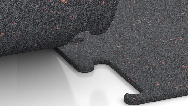 Wycięte połączenie puzzlowe bez fazy