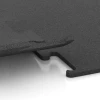 Großaufnahme vom Verbindungssystem von WARCO-Boden 3747 - Nawierzchnia Fitness Performance Elite im Farbdesign Antracyt. Abmessungen 100 x 100 x 1,5 cm | 1,00 m².
