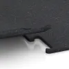 Großaufnahme vom Verbindungssystem von WARCO-Boden 3757 - Nawierzchnia Fitness Performance Elite im Farbdesign Czerwony lekko nakrapiany. Abmessungen 1000 x 1000 x 15 mm.