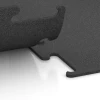 Großaufnahme vom Verbindungssystem von WARCO-Boden 3749 - Fitness Performance Elite Nawierzchnia Treningowa im Farbdesign Antracyt. Abmessungen 50 x 50 x 1 cm | 0,25 m².