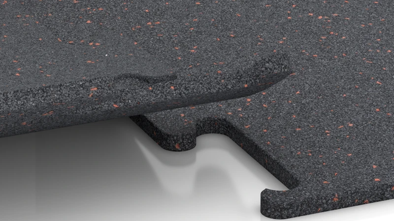 Wycięte połączenie puzzlowe bez fazy