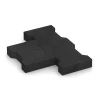 Großaufnahme vom Verbindungssystem von WARCO-Boden 3845 - Kostka brukowa im Farbdesign Antracyt. Abmessungen 20 × 16,5 × 4,3 cm | 0,0278 m².