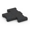 Großaufnahme vom Verbindungssystem von WARCO-Boden 3844 - Kostka brukowa im Farbdesign Antracyt. Abmessungen 20 × 16,5 × 4,3 cm | 25 m².