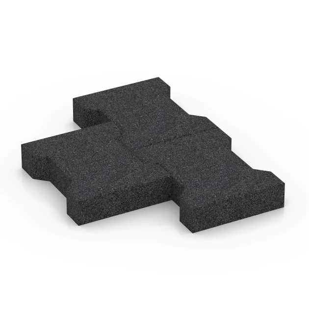 Großaufnahme vom Verbindungssystem von WARCO-Boden 7068 - Kostka brukowa im Farbdesign Antracyt. Abmessungen 20 x 16,5 x 4,5 cm | 0,0278 m².