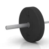 Großaufnahme vom Verbindungssystem von WARCO-Boden 6084 - Bumper Plate im Farbdesign Antracyt. Abmessungen 5 kg | ø 45,4 x 3,15 cm.