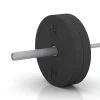 Großaufnahme vom Verbindungssystem von WARCO-Boden 6088 - Bumper Plate Slim im Farbdesign Antracyt. Abmessungen 15 kg | ø 45,4 x 5,85 cm.