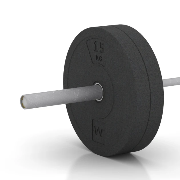Großaufnahme vom Verbindungssystem von WARCO-Boden 6088 - Bumper Plate Slim im Farbdesign Antracyt. Abmessungen 15 kg | ø 45,4 x 5,85 cm.