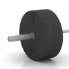 Großaufnahme vom Verbindungssystem von WARCO-Boden 6089 - Bumper Plate Slim im Farbdesign Antracyt. Abmessungen 20 kg | ø 45,4 x 8,61 cm.