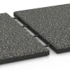Großaufnahme vom Verbindungssystem von WARCO-Boden 6413 - Płyta amortyzująca – 90 cm im Farbdesign Ciemnoszary granit. Abmessungen 50 x 50 x 3 cm | 0,25 m².
