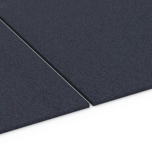 Großaufnahme vom Verbindungssystem von WARCO-Boden 6175 - Fitness Performance Elite Nawierzchnia Treningowa im Farbdesign Antracyt. Abmessungen 100 × 100 × 1,5 cm.