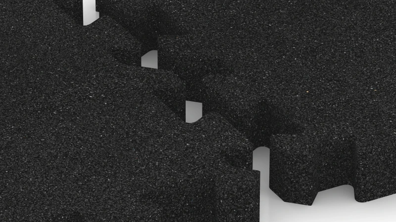 Połączenie puzzlowe z lekko zaokrąglonym sfazowaniem