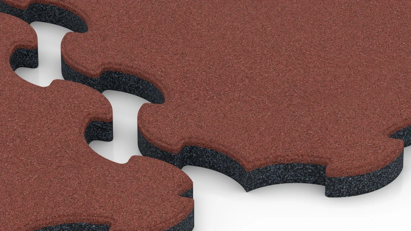 Zoptymalizowane połączenie typu puzzle z fazowanymi krawędziami