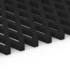 Großaufnahme vom Verbindungssystem von WARCO-Boden 7009 - Bezpieczna kratka trawnikowa im Farbdesign Antracyt. Abmessungen 100 x 100 x 4 cm.