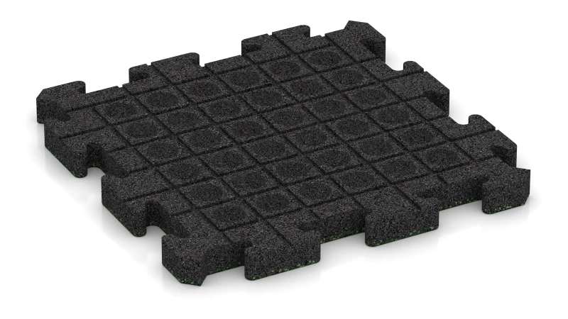 Kanały drenażowe i kopuły w układzie kwadratowym