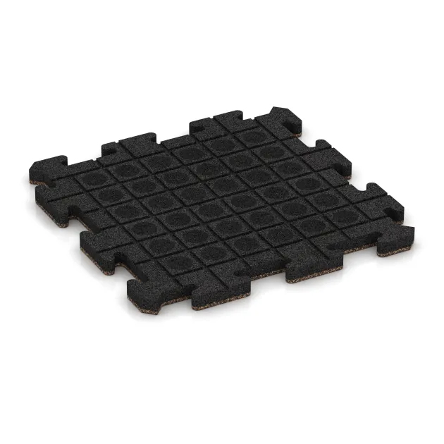Aufsicht auf die Unterseite, also die Bodenseite von WARCO-Formteil 5838 - Płyta eventowa zewnętrzna im Format 500 x 500 x 30 mm.