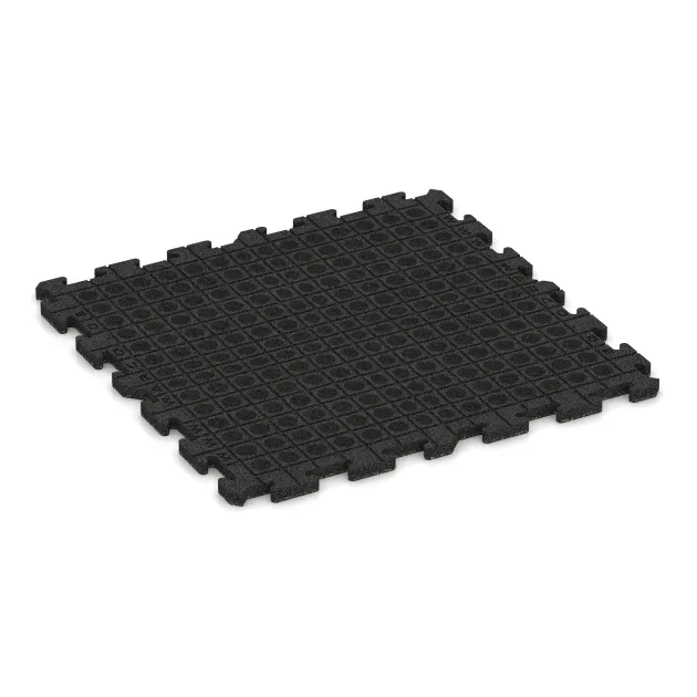 Aufsicht auf die Unterseite, also die Bodenseite von WARCO-Formteil 3212 - Nawierzchnia na place zabaw im Format 1000 x 1000 x 30 mm.