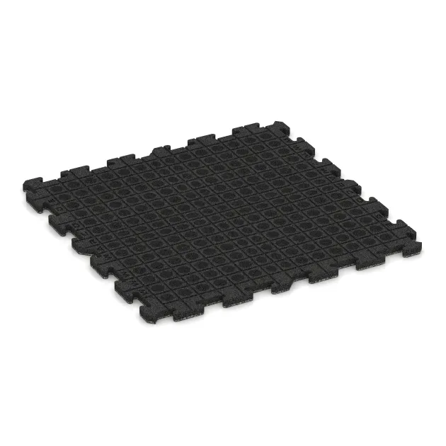 Aufsicht auf die Unterseite, also die Bodenseite von WARCO-Formteil 5848 - Płyta podłogowa puzzle Indoor im Format 1000 x 1000 x 30 mm.