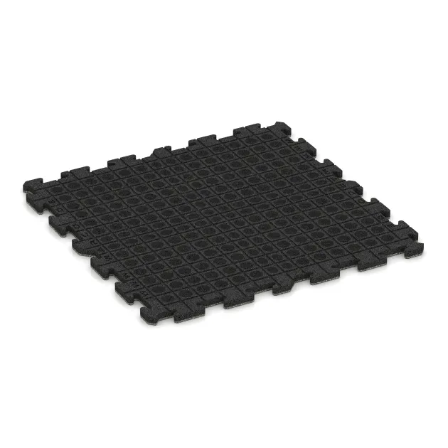 Aufsicht auf die Unterseite, also die Bodenseite von WARCO-Formteil 5849 - Płyta podłogowa puzzle Indoor im Format 1000 x 1000 x 30 mm.