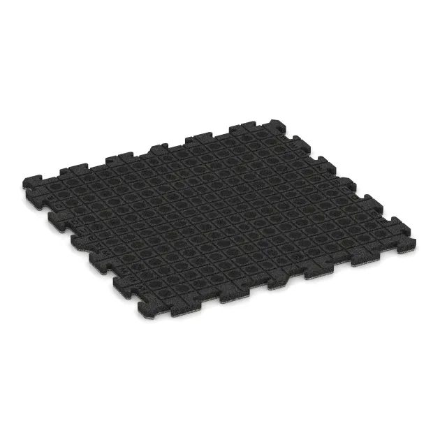 Aufsicht auf die Unterseite, also die Bodenseite von WARCO-Formteil 4569 - Nawierzchnia na place zabaw im Format 1000 x 1000 x 30 mm.