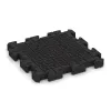 Aufsicht auf die Unterseite, also die Bodenseite von WARCO-Formteil 3025 - Płytka tarasowa na klik im Format 500 x 500 x 50 mm.