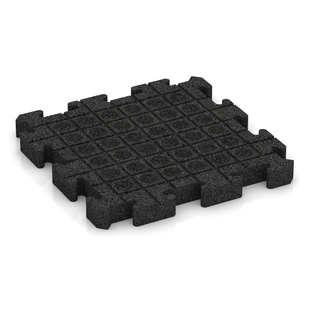 Aufsicht auf die Unterseite, also die Bodenseite von WARCO-Formteil 4085 - Mata do padoku im Format 50 x 50 x 5 cm | 0,25 m².