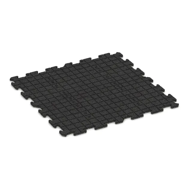 Aufsicht auf die Unterseite, also die Bodenseite von WARCO-Formteil 0287 - Nawierzchnia gumowa na schody im Format 1000 x 1000 x 18 mm.