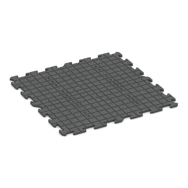 Aufsicht auf die Unterseite, also die Bodenseite von WARCO-Formteil 3962 - Nawierzchnia sportowa dla psów HD im Format 1000 x 1000 x 18 mm.