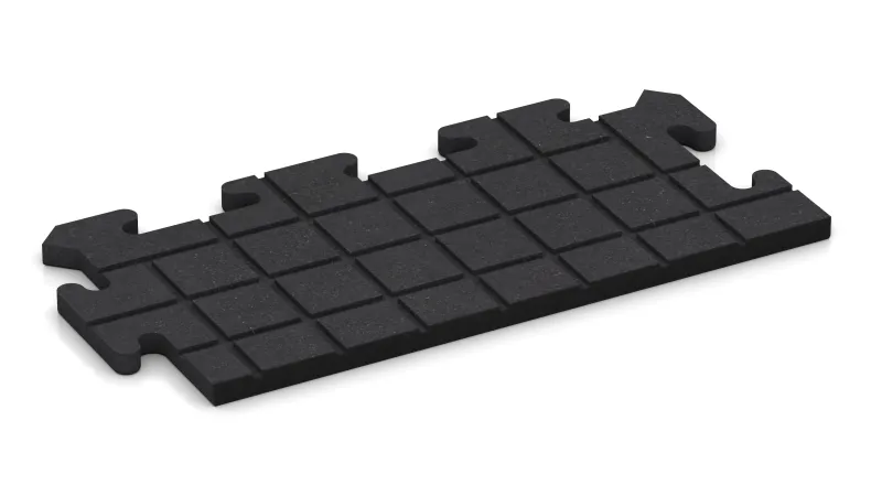 Rowki drenażowe w układzie kwadratowym – 4 mm głębokości