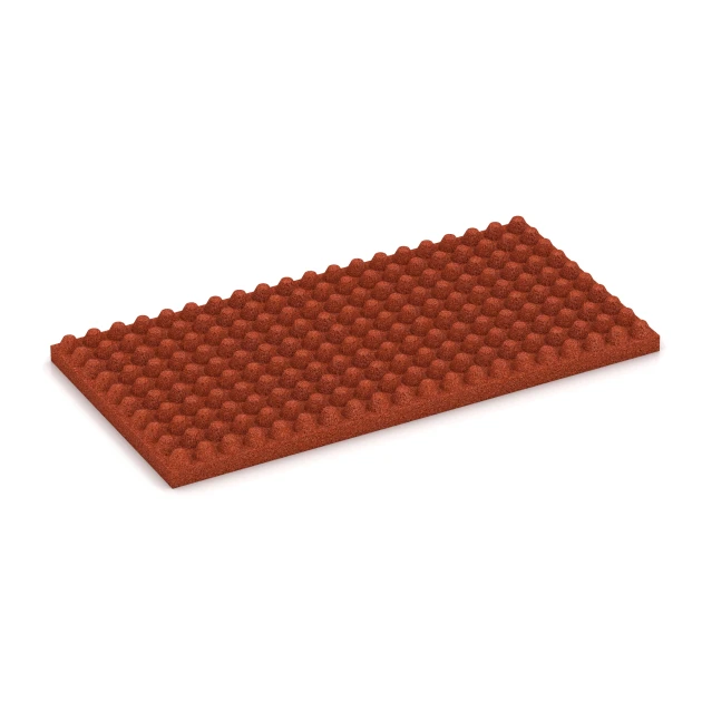 Aufsicht auf die Unterseite, also die Bodenseite von WARCO-Formteil 3644 - Luksusowa mata gumowa do stajni im Format 100 × 50 × 5,5 cm.