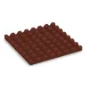 Aufsicht auf die Unterseite, also die Bodenseite von WARCO-Formteil 3984 - Płyta podłogowa dla psów im Format 500 x 500 x 40 mm.
