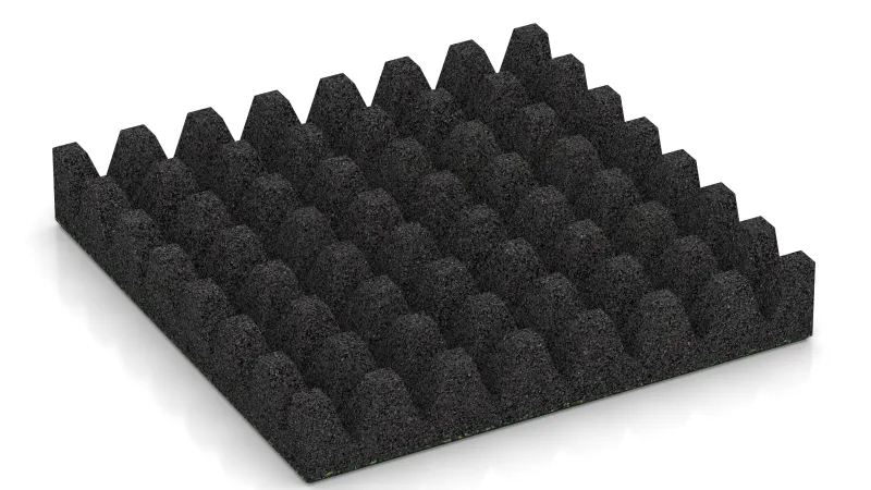 Struktura ściętych piramid o wysokości 50 mm