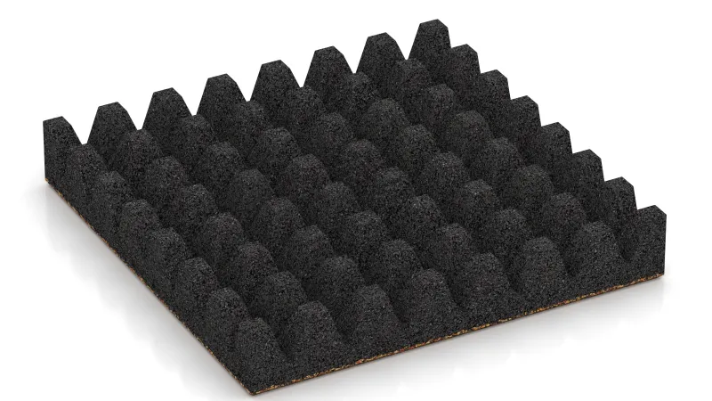 Struktura ściętych piramid o wysokości 50 mm