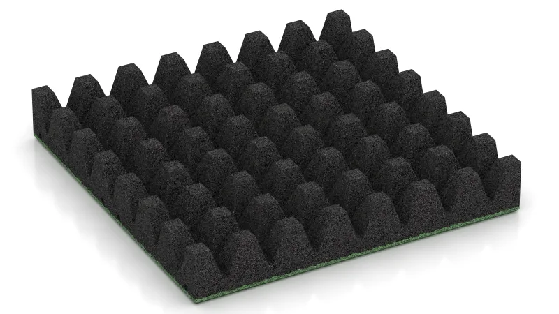 Struktura ściętych piramid o wysokości 50 mm