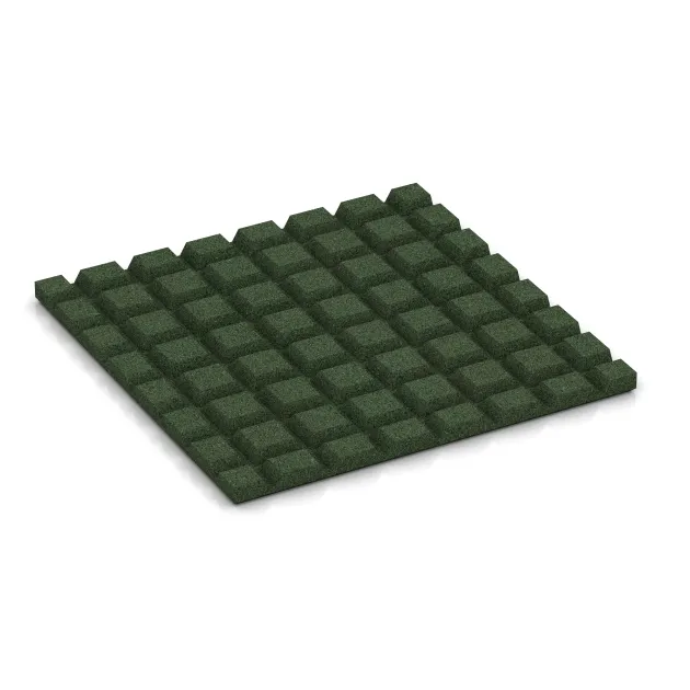 Aufsicht auf die Unterseite, also die Bodenseite von WARCO-Formteil 3967 - Płyta podłogowa dla psów im Format 500 x 500 x 25 mm.