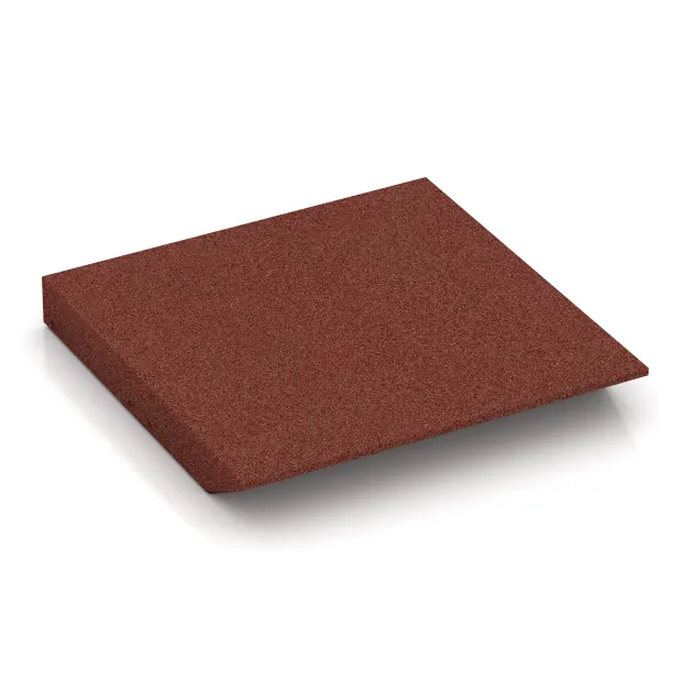 Aufsicht auf die Unterseite, also die Bodenseite von WARCO-Formteil 0444 - Płyta obrzeżowa (bok w kszałcie klina) im Format 500 x 500 x 65 mm.
