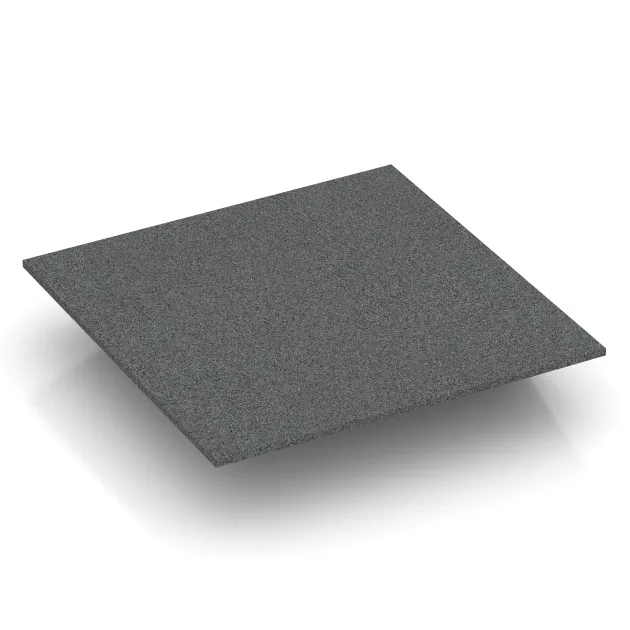 Aufsicht auf die Unterseite, also die Bodenseite von WARCO-Formteil 0502 - Płyta narożna (dwa boki w kształcie klina) im Format 500 x 500 x 100 mm.