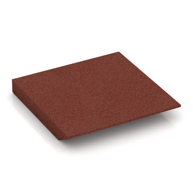 Aufsicht auf die Unterseite, also die Bodenseite von WARCO-Formteil 0486 - Płyta narożna (dwa boki w kształcie klina) im Format 500 x 500 x 65 mm.