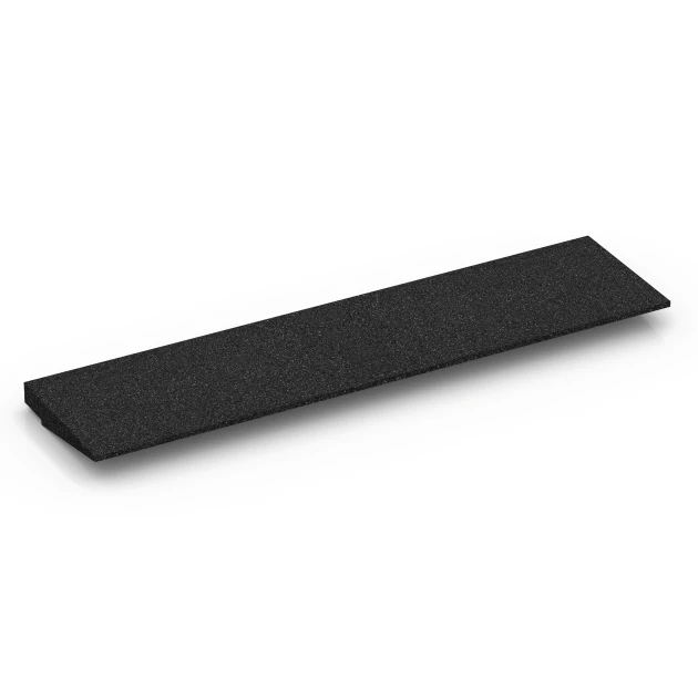 Aufsicht auf die Unterseite, also die Bodenseite von WARCO-Formteil 6597 - Najazd progowy im Format 100 × 25 cm | 1 < 4,5 cm.