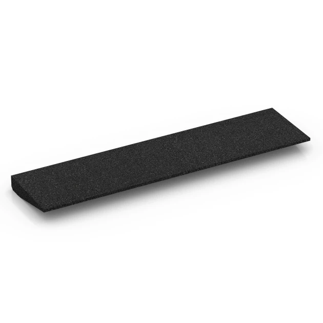 Aufsicht auf die Unterseite, also die Bodenseite von WARCO-Formteil 6598 - Najazd progowy im Format 100 × 25 cm | 1 < 5 cm.