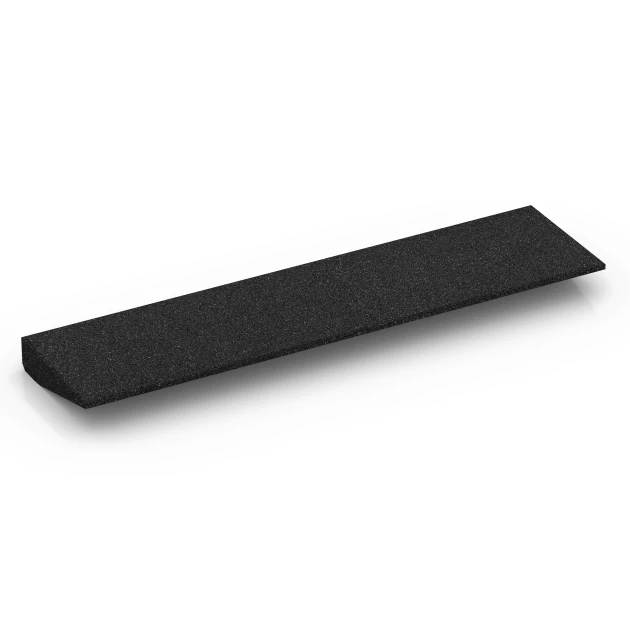 Aufsicht auf die Unterseite, also die Bodenseite von WARCO-Formteil 6599 - Najazd progowy im Format 100 × 25 cm | 1 < 6 cm.