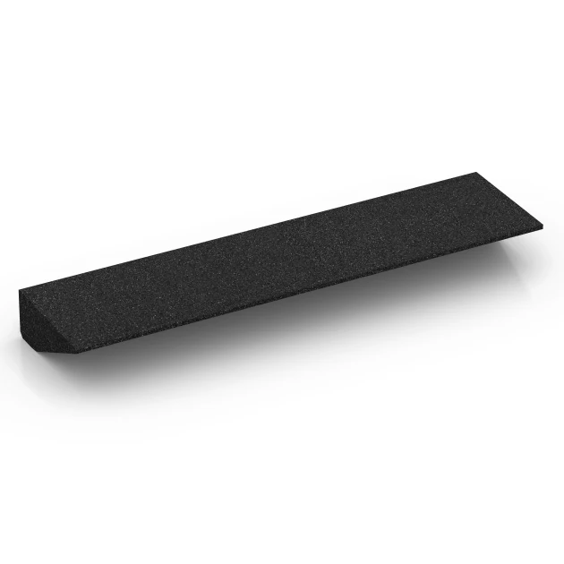 Aufsicht auf die Unterseite, also die Bodenseite von WARCO-Formteil 6603 - Najazd progowy im Format 100 × 25 cm | 1 < 10 cm.