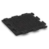 Aufsicht auf die Unterseite, also die Bodenseite von WARCO-Formteil 4626 - Nawierzchnia Fitness Płyty Gumowe Classic im Format 500 x 500 x 40 mm.